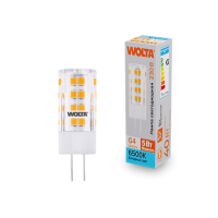 Светодиодная лампа WOLTA 5Вт 6500K G4 кукуруза матовая WSTD-JC-220V5W6KG4-C