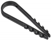 Дюбель-хомут 11х18мм для круглого кабеля нейлон черн. (уп.100шт) GENERICA UDH13-11-18-100-K02-G