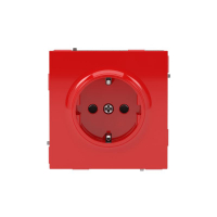 Розетка силовая KANT 2P+E защ. шторки красн. сатин DKC 7001003