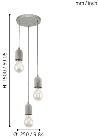 Подвесная люстра Eglo Silvares 95523