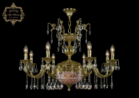 Подвесная люстра Art Classic 31.29.8.CK250SP.250GL.G.Sp.Amber.White.1B