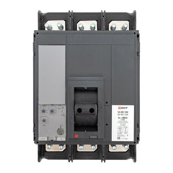 Выключатель автоматический 3п 1250/800А 50кА ВА-99C Compact NS PROxima EKF mccb99C-1250-800