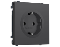 Комплект механизма электрической розетки SIGMA Графит Мягкое касание 50Hz 2P+E с/з 16A-250V QUANT PRO Ambrella Volt MS906010 (SP9060, PR141)
