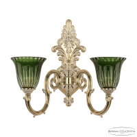 Бра Bohemia Ivele Crystal Verona 7203B15/2/210 GW P2 U Clear-Green/H-1K