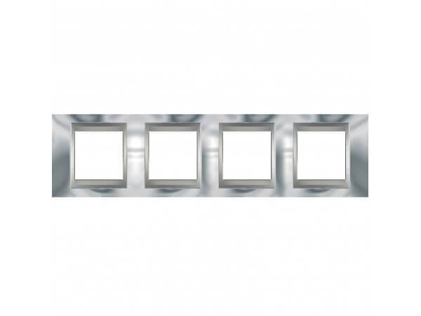 Рамка 4-постовая Schneider Electric Unica Quadro MGU6.708.57 Рамка 4-постовая Schneider Electric Unica Quadro MGU6.708.57
