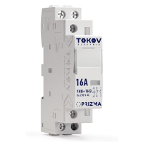 Контактор модульный 18мм 16А 230В АС 1НО 1НЗ PRIZMA TOKOV ELECTRIC TKE-PZ-MC-1-16-230-11