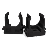 Держатель для труб (клипса) d20мм для монтажн. пистолета черн. в п/э Промрукав PR13.0132