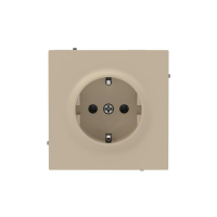 Розетка силовая KANT 2P+E защ. шторки ванильн. марципан DKC 7015033