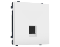 Комплект механизма телефонной розетки SIGMA Белый матовый RJ-11 Ambrella Volt MS132030 (SP1320, PR190)