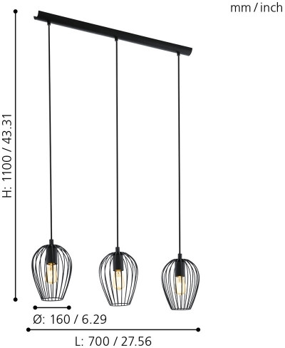 Подвесной светильник Eglo Newtown 49478