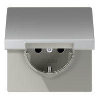 Розетка штепсельная Schuko Jung AL1520NKL