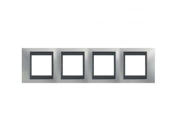 Рамка 4-постовая Schneider Electric Unica Top MGU66.008.238 Рамка 4-постовая Schneider Electric Unica Top MGU66.008.238