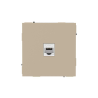 Розетка компьютерная 1-м KANT RJ45 кат.6A без шторки ванильн. марципан DKC 7015673