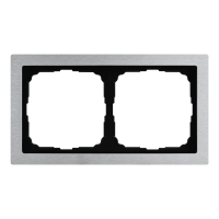 Рамка 2-м ArtGallery Pure метал. алюм. SE GAL312102