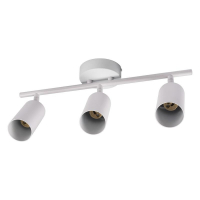 Светильник PCL-0403 3xGU10 IP20 230В WH настен./потолочн. декор. под лампу JazzWay 5066663