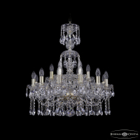 Подвесная люстра Bohemia Ivele Crystal 1413/12+6/220/XL-74 G