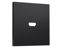 Лицевая панель SIGMA (Черный матовый) для HDMI розетки QUANT PRO Ambrella Volt SP8140