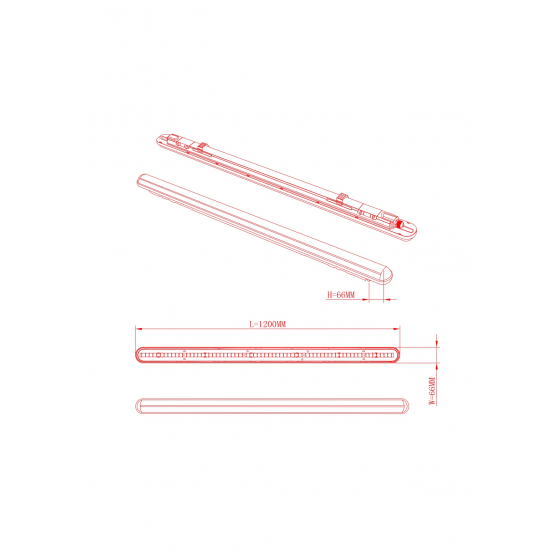 Линейный светодиодный светильник Эра SPP-201-0-40K-L32 Б0057715