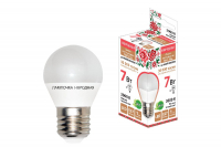 Лампа светодиодная TDM Electric Народная E27 7W 3000K матовая SQ0340-0188