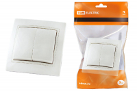 Выключатель двухклавишный Таймыр TDM Electric SQ1814-0002