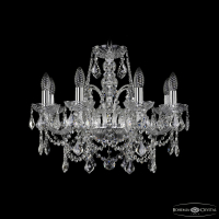 Подвесная люстра Bohemia Ivele Crystal 1411/8/195 Ni Leafs