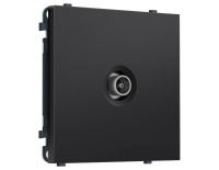 Комплект механизма TV розетки оконечной SIGMA Черный матовый 50-870 MHz 1dB QUANT PRO Ambrella Volt MS813010 (SP8130, PR202)