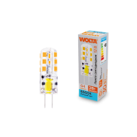 Светодиодная лампа WOLTA 3Вт 6500K G4 матовая WSTD-JC-12V3W6KG4-S