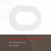 Рамка для двойной розетки Arte Milano 502.08-double.white