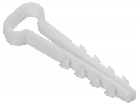 Дюбель-хомут 10х5мм для плоского кабеля нейлон бел. (уп.100шт) GENERICA UDH14-10-05-100-K01-G