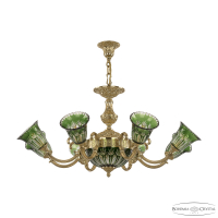 Подвесная люстра Bohemia Ivele Crystal Verona 72213P/8/210 G P2 U Clear-Green/H-1I