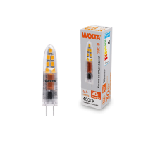 Светодиодная лампа WOLTA 3Вт 4000K G4 матовая WSTD-JC-220V3W4KG4-P