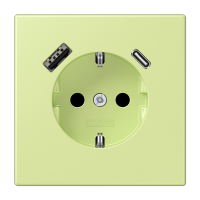 Розетка 2K+З USB Typ AC Jung LC1520-15CA222