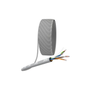 Кабель витая пара U/UTP кат.5E 4х2х24AWG solid CCA PVC Simple сер. (м) UL-4-PVC-A Эра Б0044434