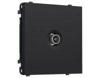 Комплект механизма TV розетки оконечной SIGMA Черный Мягкое касание 50-870 MHz 1dB QUANT PRO Ambrella Volt MS993010 (SP9930, PR202)