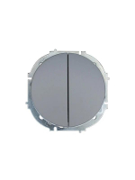 Выключатель 2-кл. СП OSEN 10А IP20 механизм сер. матов. LEZARD 743-7488-101