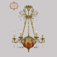 Подвесная люстра Art Classic 31.51.6.CK125SP.250SP.G.Sp.Amber.1A