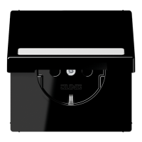 Розетка Schuko с крышкой Jung LS1520BFNAKLSW