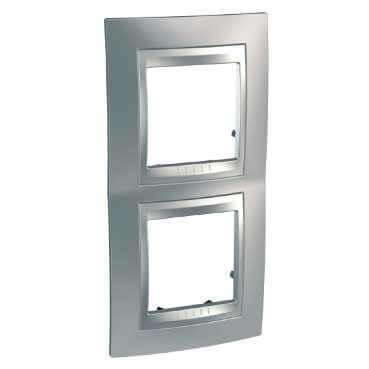 Рамка 2-постовая вертикальная Schneider Electric Unica Top MGU66.004V.010 Рамка 2-постовая вертикальная Schneider Electric Unica Top MGU66.004V.010