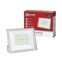 Прожектор светодиодный СДО-7 70Вт 6500К IP65 230В бел. IN HOME 4690612064383