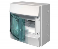 Бокс настенный 8М прозр. дверь Mistral65 (с клемм) ABB 1SLM006501A1201 Бокс настенный 8М прозр. дверь Mistral65 (с клемм) ABB 1SLM006501A1201