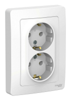 Розетка 2-ая с/з без шторок, 16А, 250В Systeme Electric Blanca внутр Бел BLNRS001021