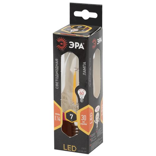 Лампа светодиодная филаментная F-LED B35-7w-827-E14 Эра Б0027942