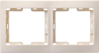 Рамка 2-м КВАРТА РГ-4-ККм горизонт. крем. GENERICA EMK20-K33-DM
