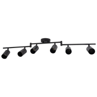 Светильник PCL-0606 6xGU10 IP20 230В BL настен./потолочн. декор. под лампу JazzWay 5066762