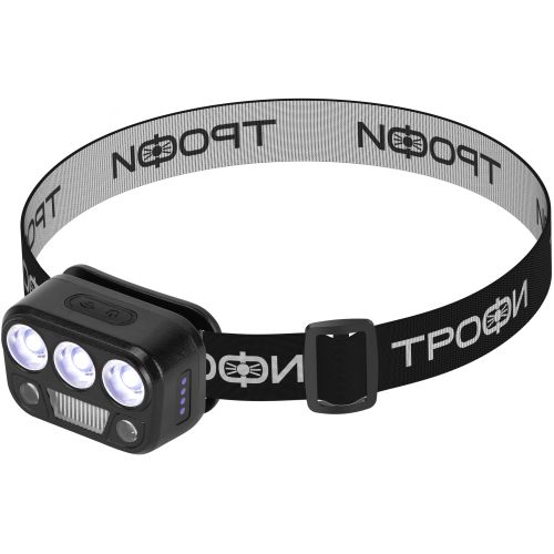 Фонарь светодиодный налобный GA-105 аккумуляторный 3+3+3Вт сенсорное управление 5 режимов Трофи Б0069572