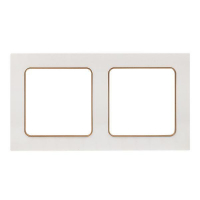 Рамка 2-м Стокгольм бел. с линией цвета шампань PROxima EKF EYM-G-303-10