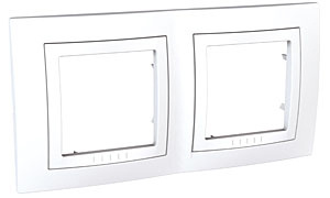 Рамка 2-постовая Schneider Electric Unica MGU2.004.18 Рамка 2-постовая Schneider Electric Unica MGU2.004.18