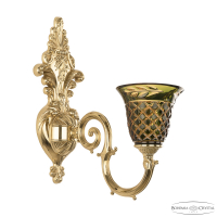 Бра Bohemia Ivele Crystal Verona 7203B15/1/210 G P2 U Amber-Green/H-1J