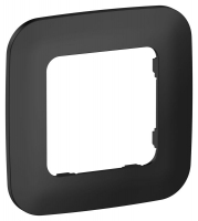 Рамка 1-м СП FLITE РУ-1-А-ФлЧ черн. IEK FI-M12-31-20-K02