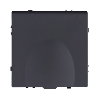 Розетка штепсельная SCHUKO 16A/250 В с крышкой, черный матовый Kollinger Eclipse EC-015BK